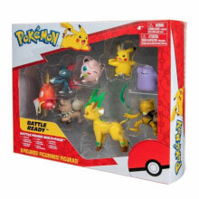 Action Figure Pokémon Pikachu, Sneasel, Magikarp, Abra, Rockruff, Ditto, Bayleef & Jigglypuff