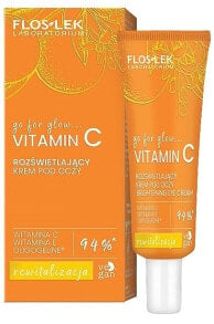 Aufhellende Augencreme mit Vitamin C - Floslek Go For Illuminating Eye Cream