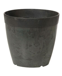 Artstone Dolce Round Planter Black 6 Inch