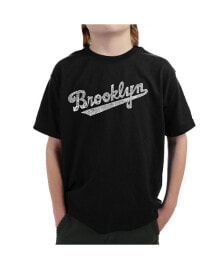 LA Pop Art big Boy's Word Art T-shirt - Brooklyn Neighborhoods