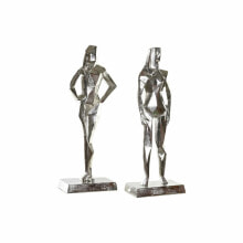 Статуэтки и фигурки  декоративная фигура DKD Home Decor 8424001856480 23 x 13 x 62 cm Серебристый (2 штук)