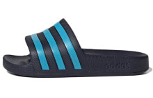 adidas Adilette Aqua 黑蓝色 拖鞋 / Сланцы Adidas Adilette Aqua для спорта -