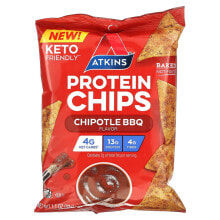 Atkins, Протеиновые чипсы, ранчо, 8 пакетиков по 32 г (1,1 унции)