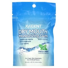 Dry Mouth Moisturizing Gum with Xylitol, Fresh Mint , 40 Pieces, 2.39 oz (68 g)
