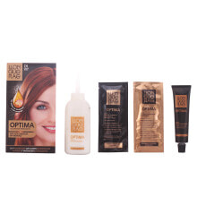 Llongueras Optima Hair Color No.7.4 Copper Перманентная краска для волос без аммиака, оттенок медный