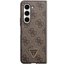 GUESS GUHCZFD5P4TDPW F946 Z Fold5 Leather 4G Triangle Strass phone case