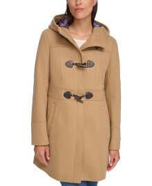 Tommy Hilfiger women's Hooded Toggle Walker Coat, Created for Macy's