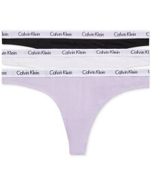 Calvin Klein carousel Cotton 3-Pack Thong Underwear QD3587