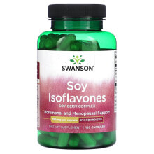 Swanson, Изофлавоны сои, комплекс соевых зародышей, стандартизированный, 750 мг, 120 капсул