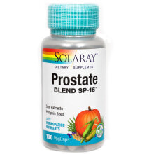 Витамины и БАДы для мужчин Solaray Prostate Blend SP-16 Активная добавка для здоровья предстательной железы 100 капсул