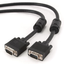 Компьютерные разъемы и переходники Gembird CC-PPVGA-10M-B VGA кабель VGA (D-Sub) Черный