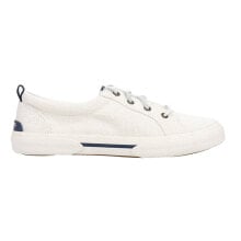 Купить женские кроссовки и кеды Sperry: Sperry Pier Wave Seacycled Baja Lace Up Womens White Sneakers Casual Shoes STS8