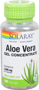 Растительные экстракты и настойки solaray Aloe Vera Gel Concentrate Растительный экстракт алоэ вера 100 растительных таблеток