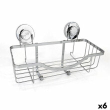 Подставка-органайзер для ванной Confortime Chromed Алюминий Серебристый 30 x 13,5 x 15 cm (6 штук)