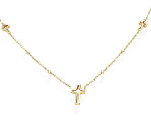 Колье вечное позолоченное ожерелье с крестами молитвы, Любовь CLCRG3