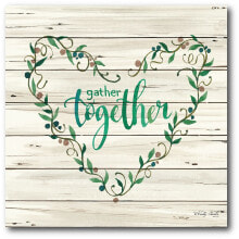 Courtside Market gather Together Heart Wreath Gallery-Wrapped Canvas Wall Art - 16