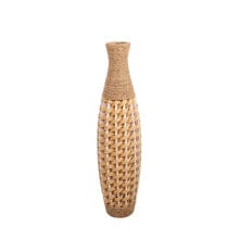 Floor vase Alexandra House Living Brown PVC Natural Fibre 28 x 100 x 28 cm