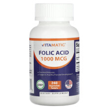Vitamatic, Folic Acid , 5 mg , 120 Vegetarian Tablets