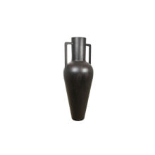 Vase Romimex Black Ceramic Streched 60 x 165 x 60 cm With handles