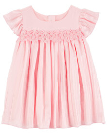 Baby Flutter Pleated Dress