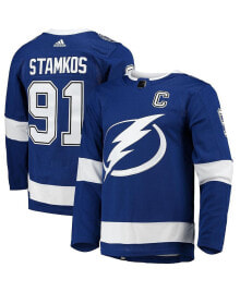 Men's Steven Stamkos Blue Tampa Bay Lightning Home Captain Patch Primegreen Authentic Pro Player Jersey