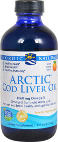 Fish oil and Omega 3, 6, 9 nordic Naturals Arctic Cod Liver Oil Orange -- 8 fl oz