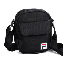 Мужские сумки через плечо мужская сумка через плечо спортивная тканевая маленькая планшет черная Fila Milan Pusher