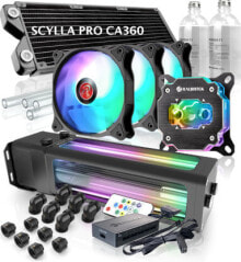 Кулеры и системы охлаждения для игровых компьютеров жидкостное охлаждение ПК. Процессор SCYLLA PRO CA360 ARGB 360mm
