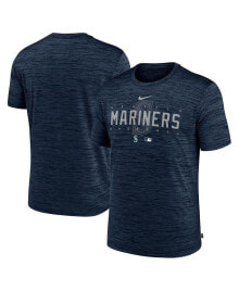 Nike men's Navy Seattle Mariners Authentic Collection Velocity Performance Practice T-shirt