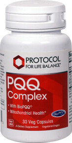 Антиоксиданты Protocol For Life Balance PQQ Complex Комплекс на основе пирролохинолинхинона 30 растительных капсулы