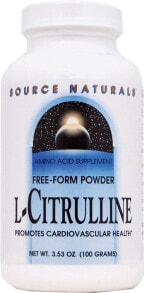 Аминокислоты Source Naturals Free Form L-Citrulline Powder  Порошок L-цитруллина 100 г