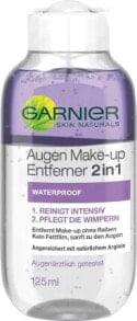 Купить средства для очищения и снятия макияжа Garnier Skin Naturals: Augen Make-up Entferner 2in1, Waterproof, 125 ml