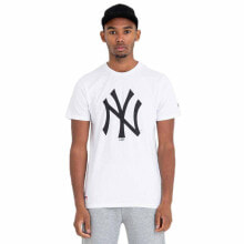 Мужские спортивные футболки Мужская спортивная футболка белая с логотипом NEW ERA MLB Team Logo New York Yankees