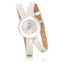 Женские наручные часы Женские наручные часы с белым кожаным ремешком Folli Follie WF13F030SSW ( 28 mm)