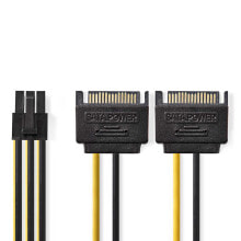 Компьютерные кабели и коннекторы Внутренний силовой кабель Nedis CCGP74205VA015  0,15 m