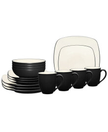 Noritake colorwave Square 16-Pc. Dinnerware Set, Service for 4