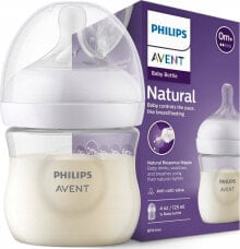 Купить бутылочки и ниблеры для малышей Avent: Avent AVENT SCY900/01-RESPONSYWNA BUTELKA NATURAL 125ML