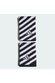Tennis Wristband Striped Havlu Bileklik Siyah-Beyaz II0893