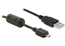 DeLOCK USB 2.0 Cable - 1.0m USB кабель 1 m USB A Micro-USB B Черный 82299