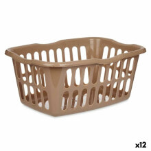 Basket Taupe polypropylene 50 L 58 x 24 x 42 cm (12 Units)