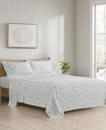 Sleep Philosophy cozy Oversized Flannel Cotton 160 GSM 4-pc. Printed Sheet Set, California King