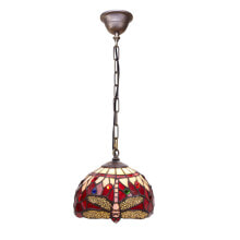 Ceiling Light Viro Belle Rouge Maroon Iron 60 W 20 x 125 x 20 cm