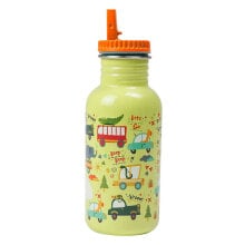 EUREKAKIDS Customizable water bottle for children with car design