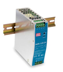 Блоки питания для светодиодных лент mEAN WELL NDR-120-24 блок питания 120 W Металлический