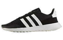 adidas Flashback Black White 低帮 跑步鞋 女款 黑白 / Обувь спортивная Adidas Flashback Black White для бега