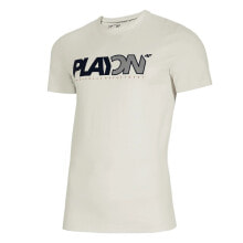 Мужские спортивные футболки мужская футболка спортивная белая с надписью на груди для бега 4F TSM013