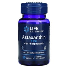 Антиоксиданты Лайф Экстэншн, астаксантин с фосфолипидами, 4 мг, 30 капсул