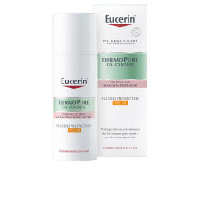 Средства для загара и защиты от солнца Eucerin Dermopure Oil Control Protective Fluid Fps30 Солнцезащитный флюид, защищающий кожу от появления пятен после акне 50 мл