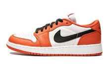 Jordan Air Jordan 1 Low Star Fish 扣碎 低帮 复古篮球鞋 GS 白橙色 / Кроссовки Jordan Air Jordan 1 Low Star Fish GS CZ0858-801