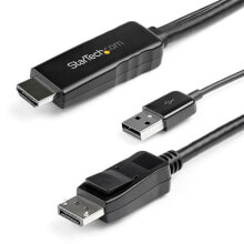 StarTech.com HD2DPMM2M видео кабель адаптер 2 m HDMI Тип A (Стандарт) DisplayPort Черный
